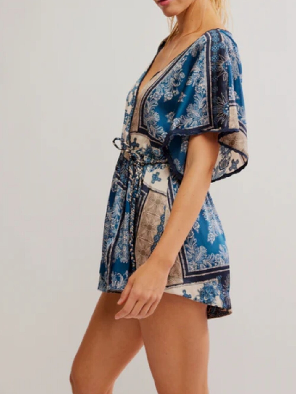 Free People Silky OASIS Loungewear Romper, Wm's Med, NWT - Picture 3 of 16